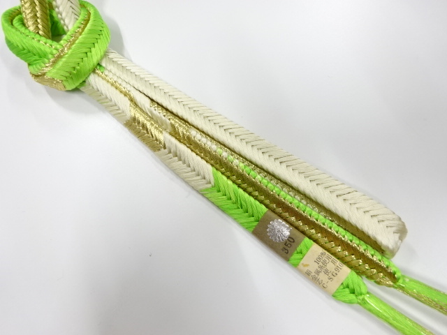 未使用品　正絹　手組帯締め